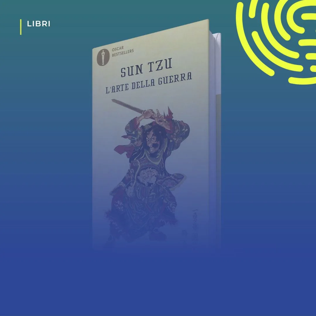Copertina del libro «L'arte della guerra» di Sun Tzu, letto come manuale di marketing