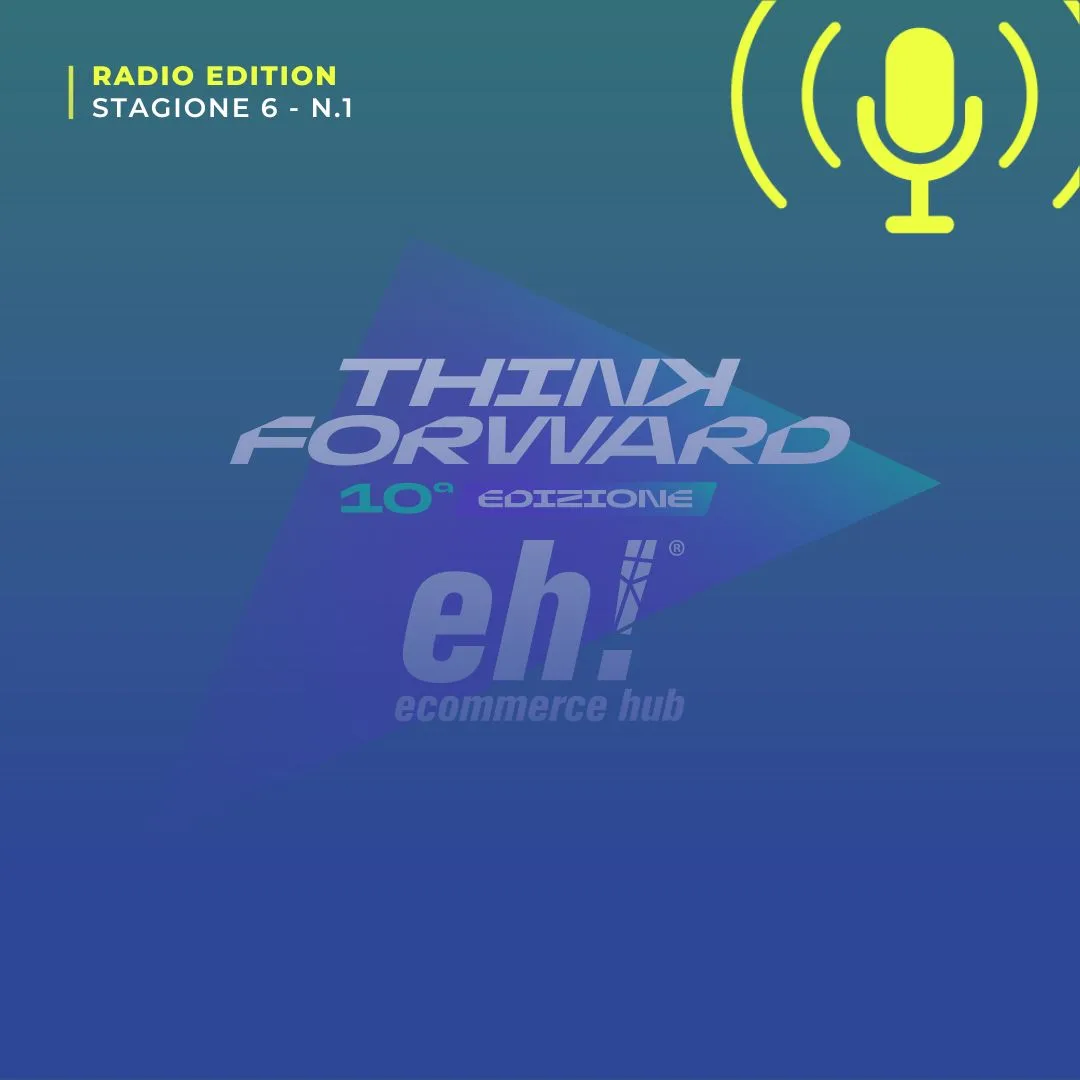 Logo di Think Forward, i 10 anni di Ecommerce HUB